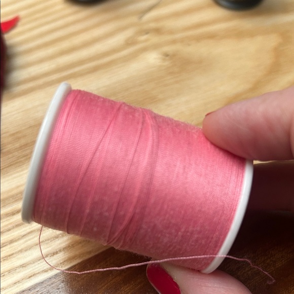 Pink Polyester Thread Spool - Picture 3 of 3